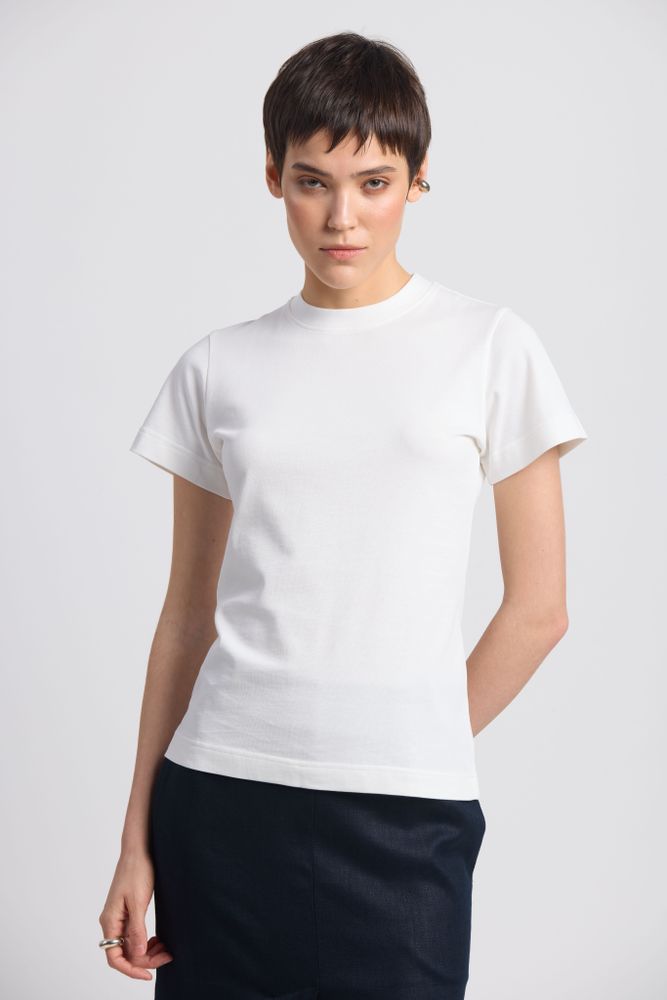 VIGO Tricou slim fit lăptos — Bluze cu mânecă lungă și tricouri — fotografia 4
