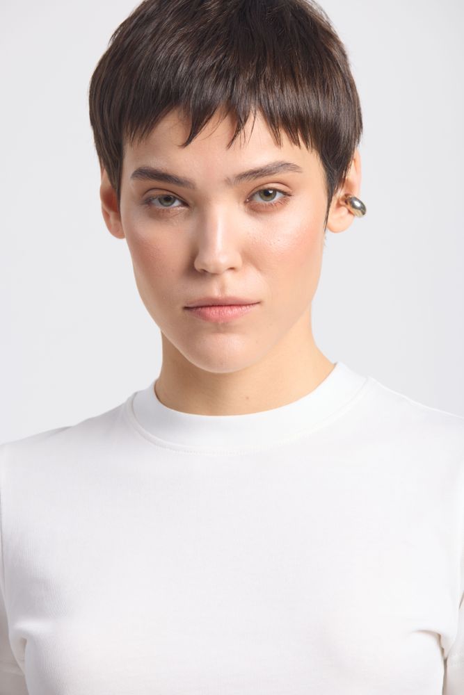 VIGO Tricou slim fit lăptos — Bluze cu mânecă lungă și tricouri — fotografia 6
